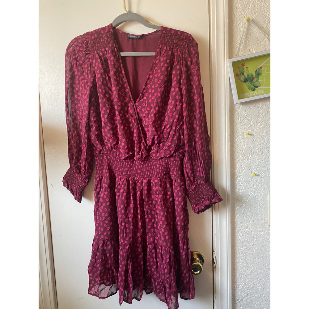 Vineyard Vines Martha's Vineyard Dress XS‎ Floral Print Long Sleeve Mini